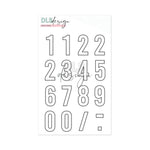 Clear Stamp Gilmo Big Numbers Outline