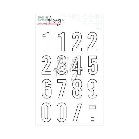 Clear Stamp Gilmo Big Numbers Outline