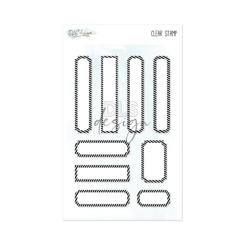 Clear Stamp Labels Stripes
