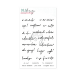 Clear Stamp Scripted Words