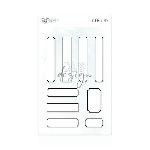 Clear stamp Labels Thin