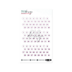 Date Stickers Purple