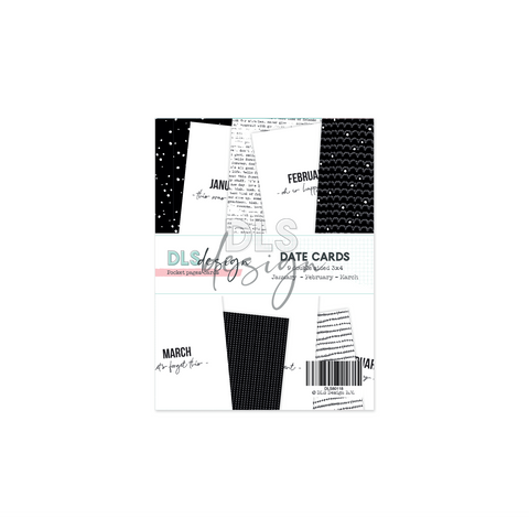 Date cards Q1 Basic Jan-Feb-Mar