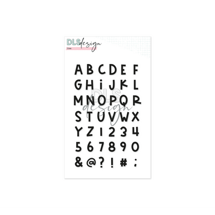 Die Set Alphabet Mason medium