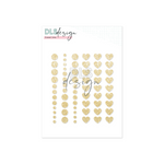 Enamel Dots Gold Glitter