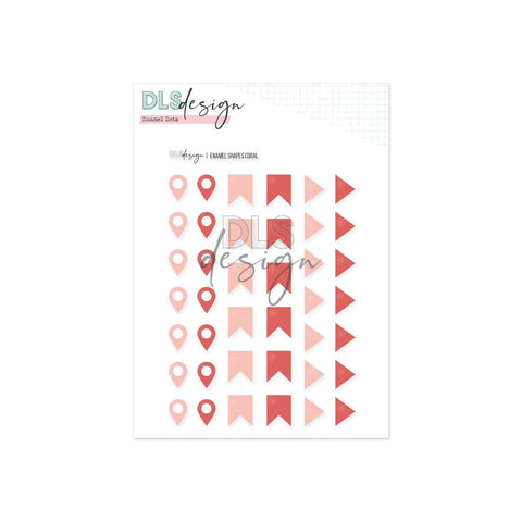 Enamel Shapes Pink