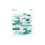 Ephemera Essential Words Teal