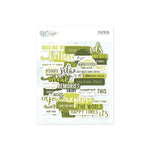 Ephemera Essentials Words Green