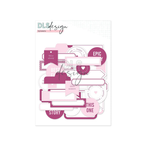 Ephemera Labels Plum & Cotton Candy