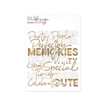 Ephemera Scripted Words Gold Foil