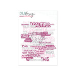 Ephemera Words Purple