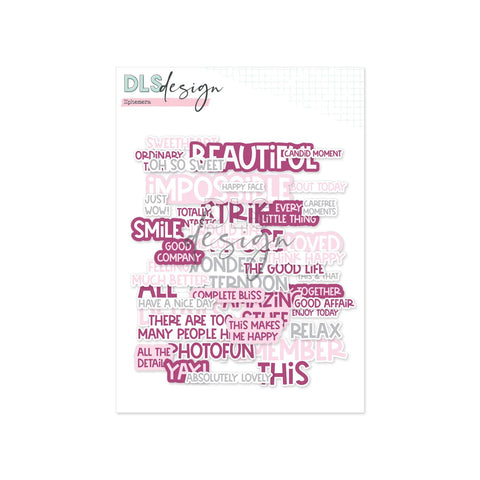 Ephemera Words Purple