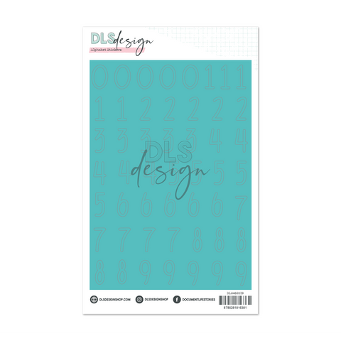 Number Stickers Big Hunter Bright Blue