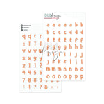 Puffy Stickers Alphabet Essentials Colton Papaya