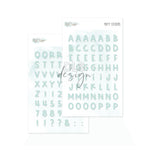 Puffy Stickers Alphabet Mason Mint