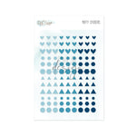 Puffy Stickers Essentials Shapes Blue