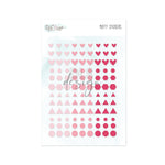 Puffy Stickers Essentials Shapes Pink