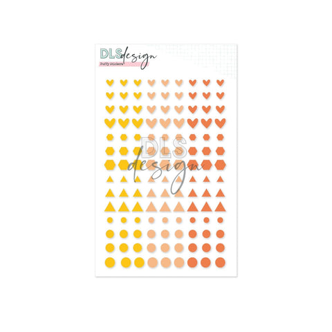 Puffy Stickers Essentials Shapes Yellow