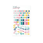 Puffy Stickers Hearts, Flags & Arrows