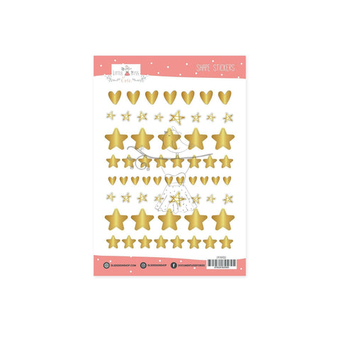 Shape Stickers Stars December Stories