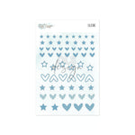 Silicone Essentials Mini Shapes Blue