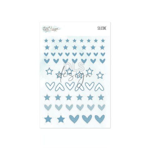 Silicone Essentials Mini Shapes Blue