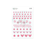 Silicone Essentials Mini Shapes Pink