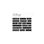 Silicone Essentials Words Black and White
