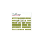 Silicone Essentials Words Green