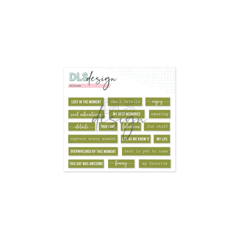 Silicone Essentials Words Green