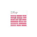 Silicone Essentials Words Pink