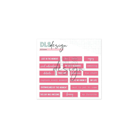 Silicone Essentials Words Pink