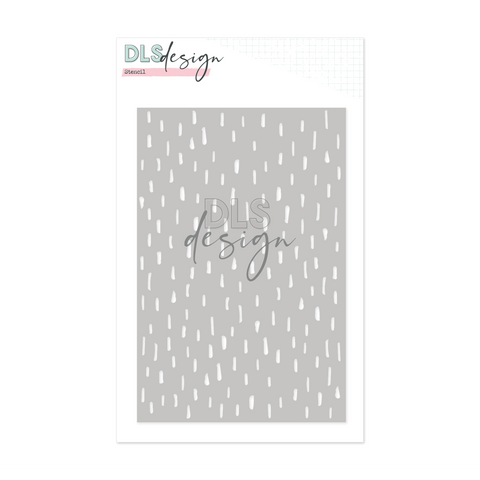Stencil Raindrops