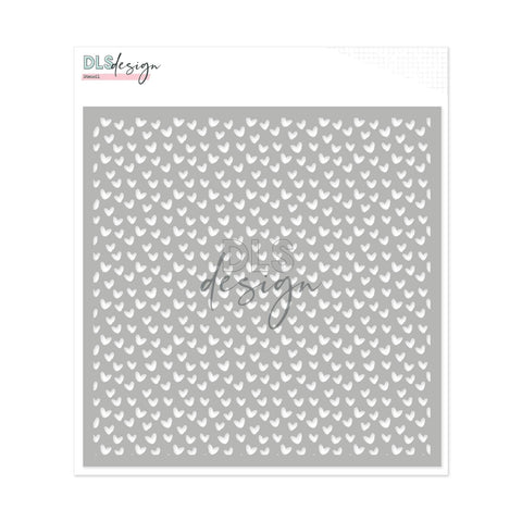 Stencil Small Hearts