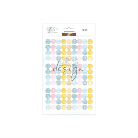 Stickers Watercolor Dates