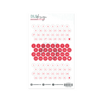 Vinyl Date Stickers Bight Red