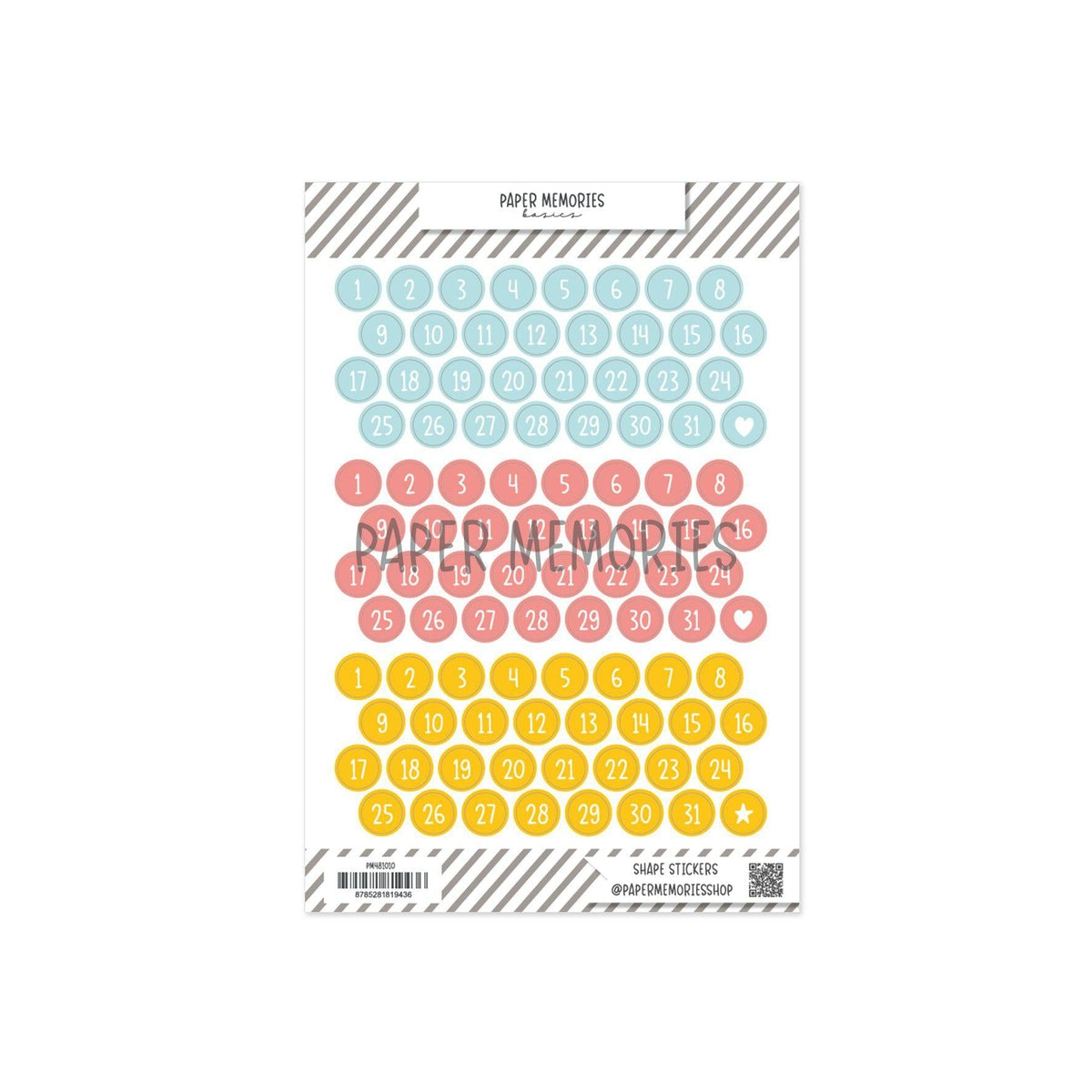 Vinyl Date Stickers Summer Memories – DLS Design Wholesale
