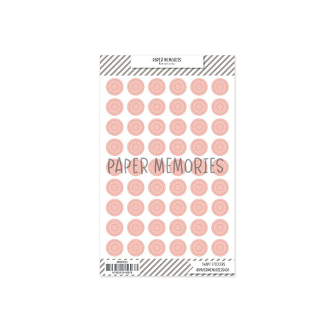 Vinyl Reinforcers Stickers Coral