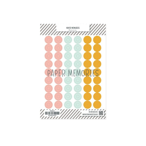 Vinyl Reinforcers Stickers Fall Memories - Pastel