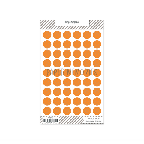 Vinyl Reinforcers Stickers Papaya