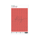 Vinyl Stickers Big Chloe ABC Deep Coral