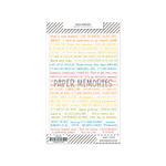 Vinyl Word Stickers Fall Memories ENG