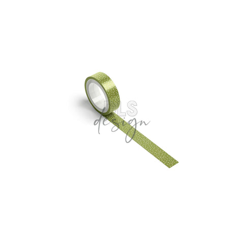 Washi Tape Dots Olive Green