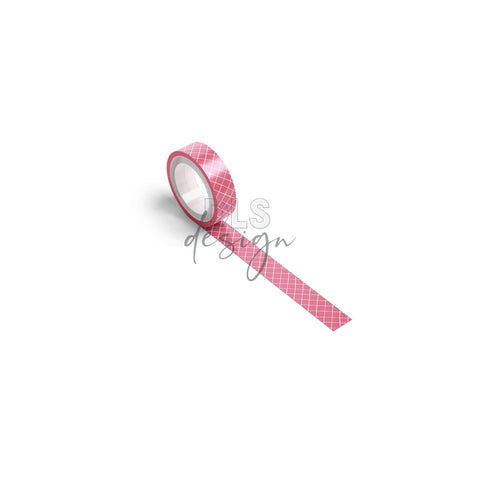 Washi Tape Grid Rose Pink