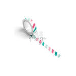 Washi Tape Mint & Pink Stripes