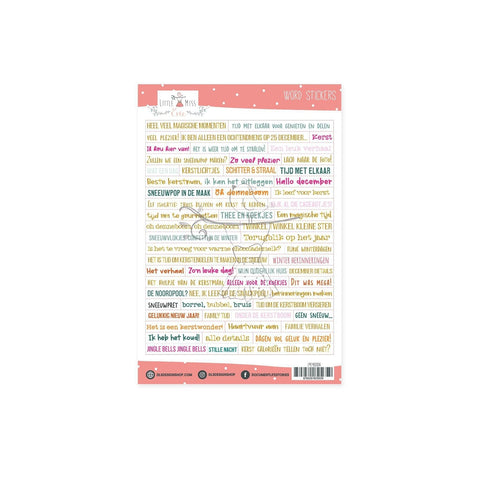 Word Stickers December Stories NL