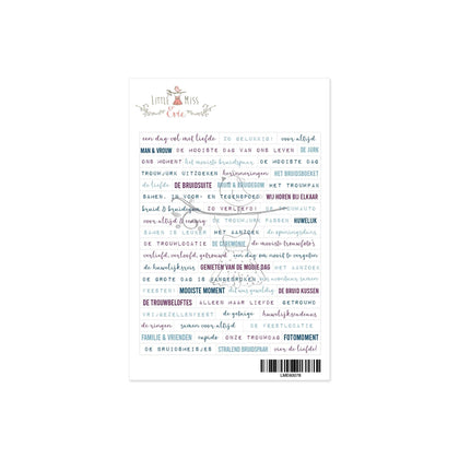 Word Stickers: Eén en al liefde Dutch