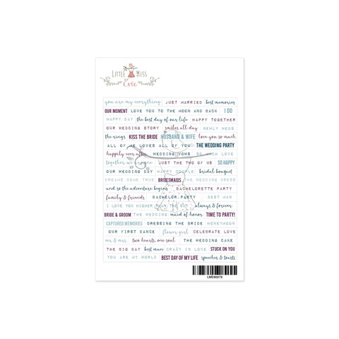 Word Stickers Love Story English