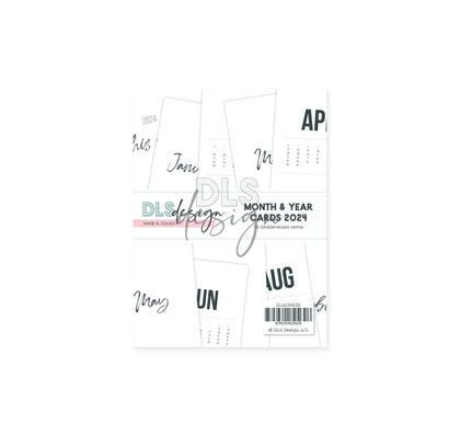 Month & Year 3x4" Cards 2024