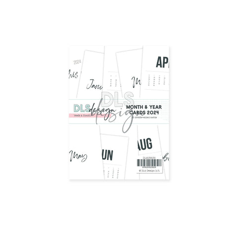 Month & Year 3x4" Cards 2024